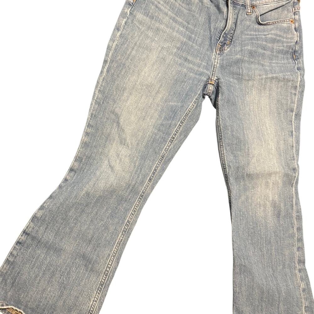 J.Crew mid rise flare crop jeans